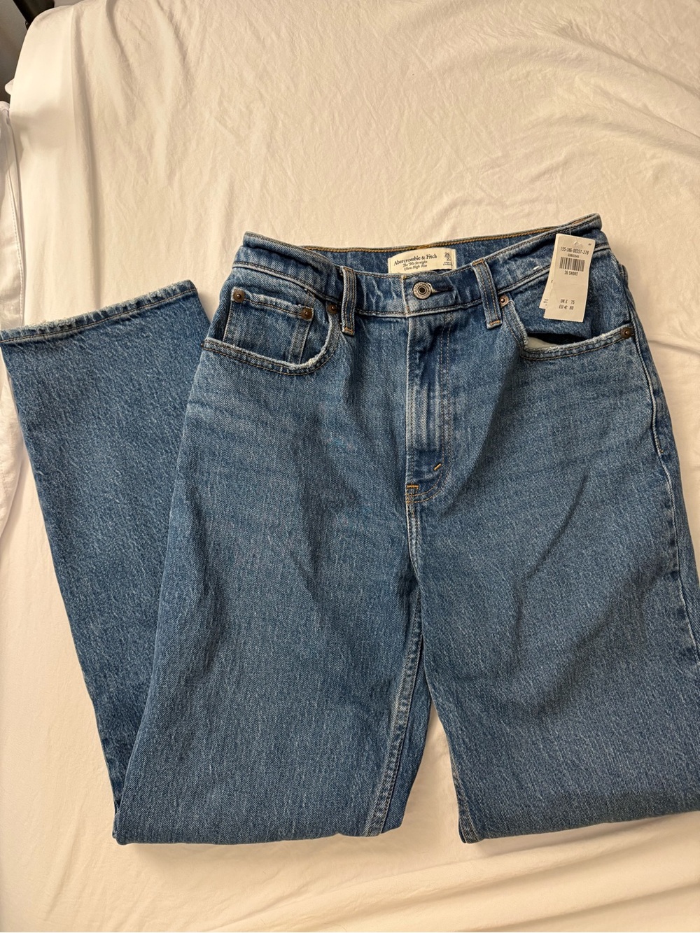 Abercrombie & Fitch Women's Straight Blue Denim Jeans